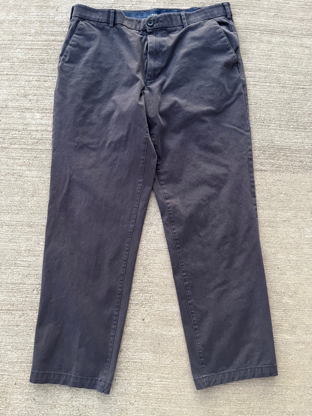 Izod Men’s Performance Golf Pants 34x32 Dark Gray Lightweight